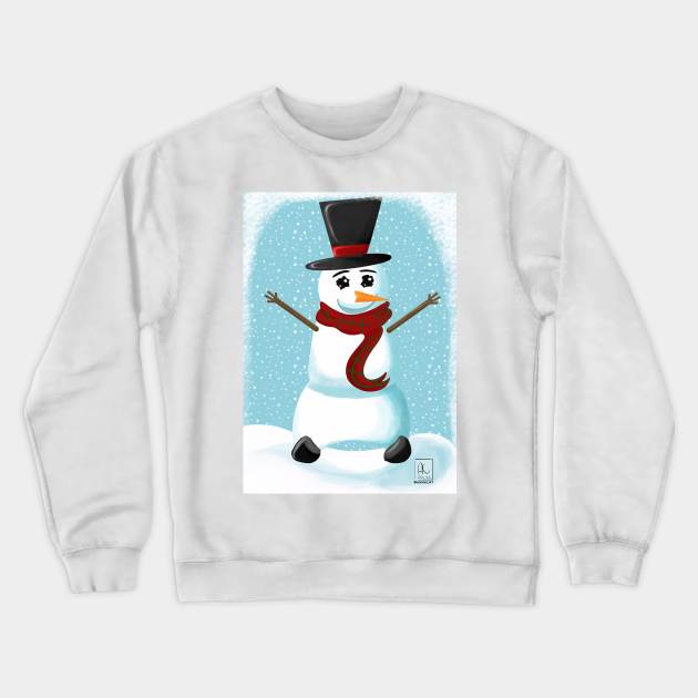 Snowman Crewneck Sweatshirt by AC Salva